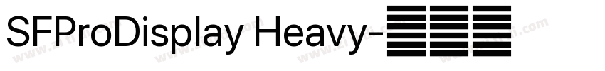 SFProDisplay Heavy字体转换